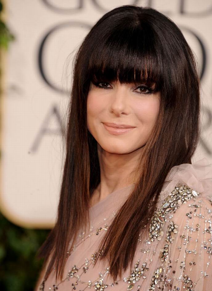 Sandra Bullock con la frangia